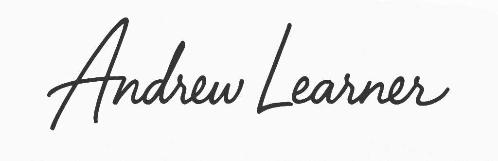 Andrew Learner Signature