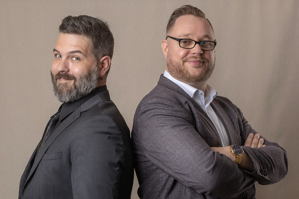 Andrew Learner and Andrew Sinden - Axbridge Core Team