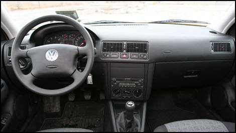 MK4 VW City Golf Interior Shot with Manual Transmission