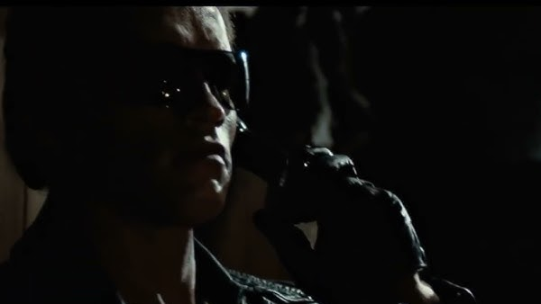 The Terminator imitating Sarah's mother on the phone