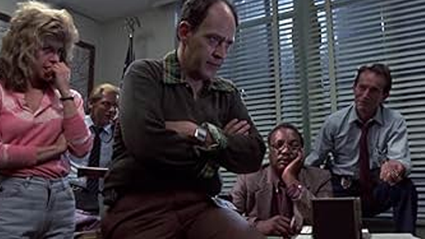 Kyle Reese being questioned by police